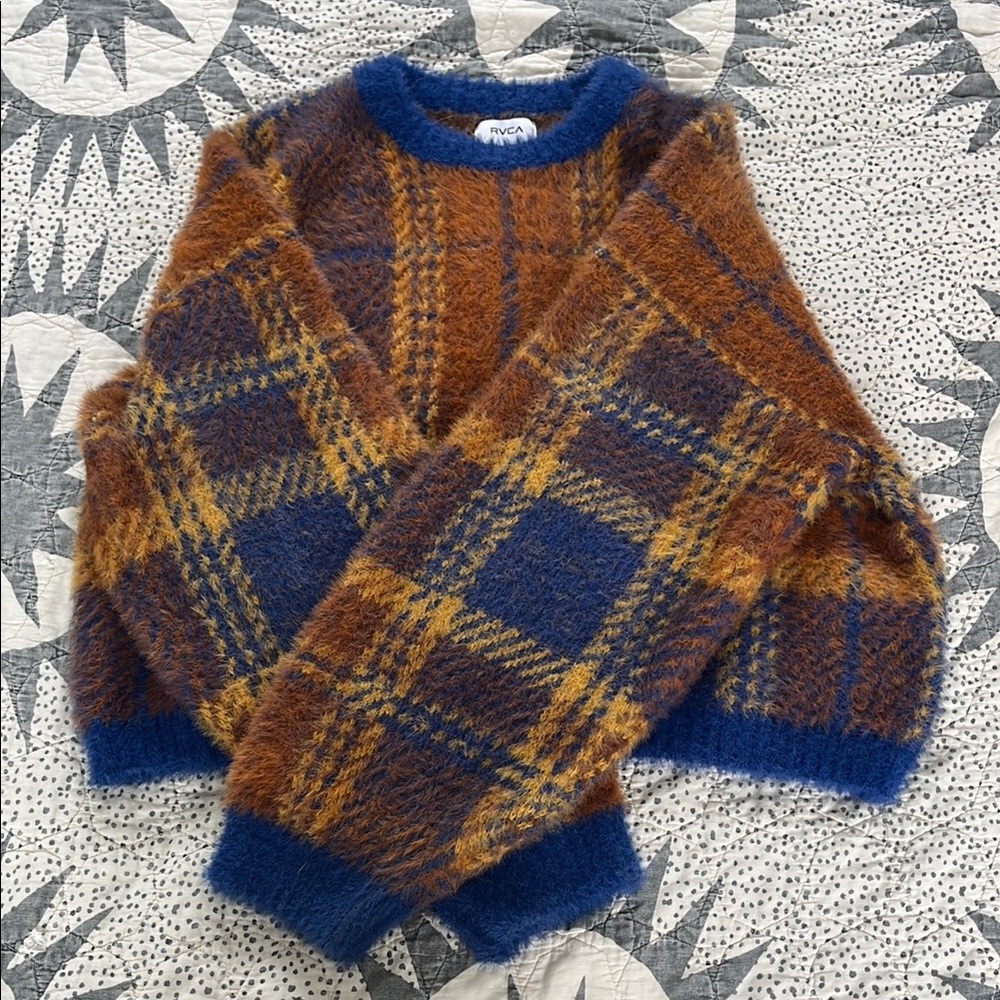 RVCA Argyle Crew Neck Sweater